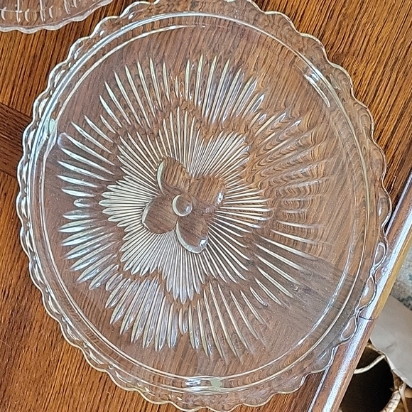 Vintage Pie/Cake plates, set of 3 - Picture 2 of 4